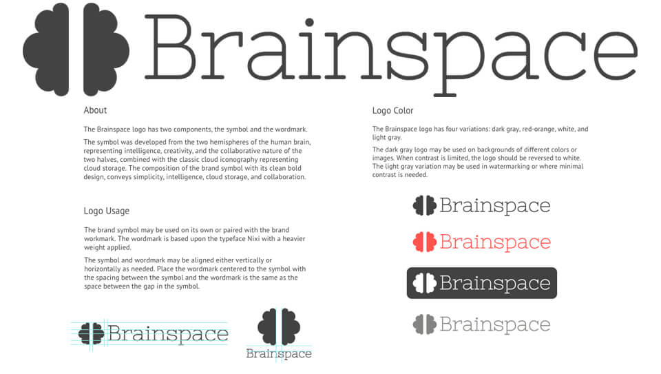 Brainspace logo and styleguide graphic